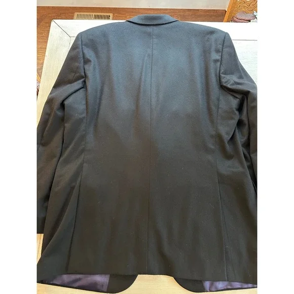 Jack Victor Exclusive Collection 48XL 100% Cashmere Black‎ Sport Coat Blazer